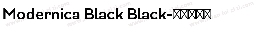 Modernica Black Black字体转换